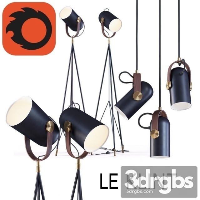 High floor lamp and Pendant lamp By Le Klint 3dsmax Download - thumbnail 1