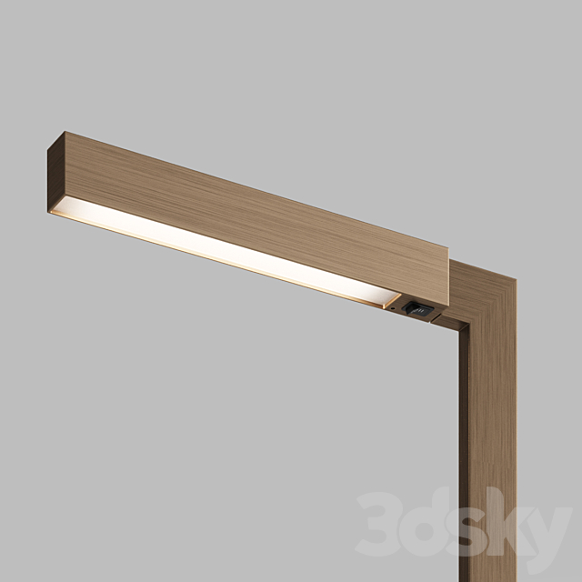 HOLLY HUNT Bar LED Reading Lamp 3DS Max Model - thumbnail 3