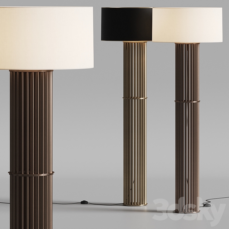 Hugues Chevalier Danton Floor Lamps 3DS Max Model - thumbnail 1