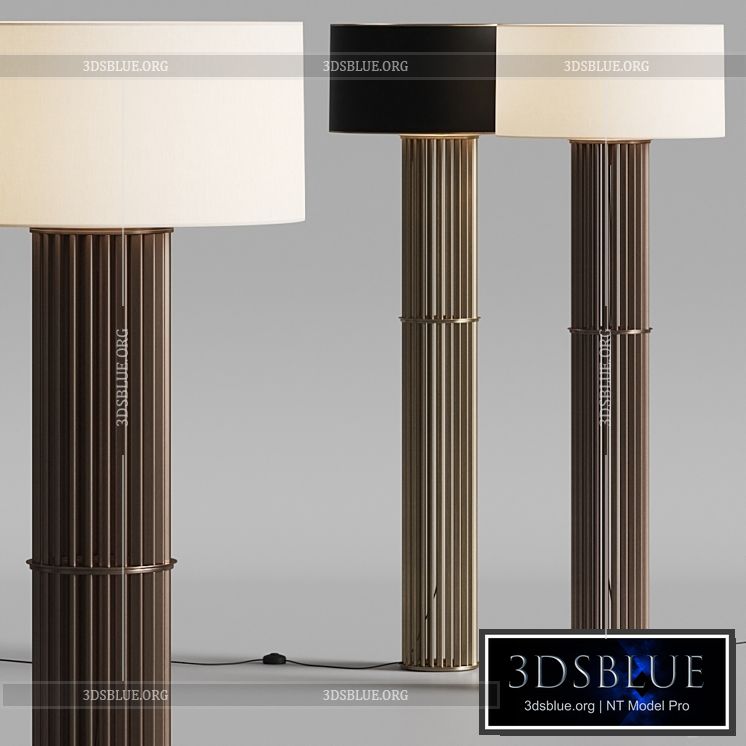 Hugues Chevalier Danton Floor Lamps 3DS Max - thumbnail 3