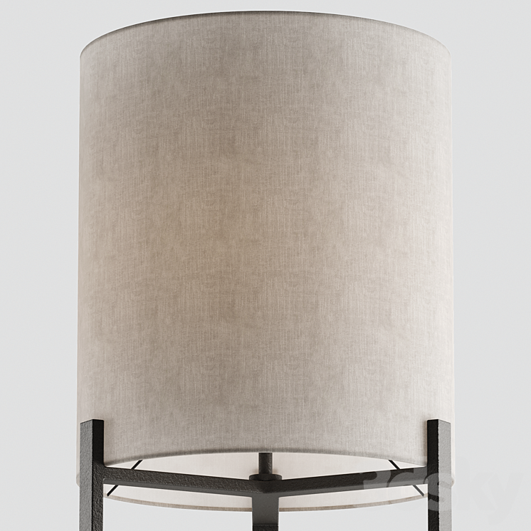 Ian Metal Floor Lamp – Pottery Barn 3DS Max - thumbnail 2