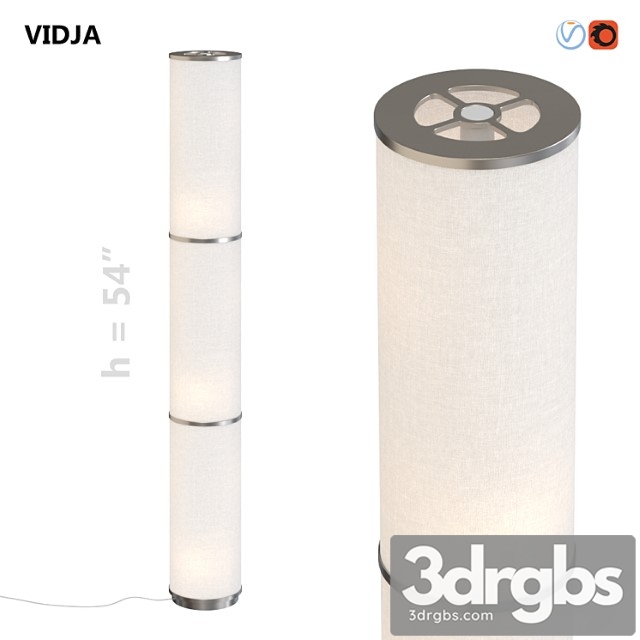 Ikea floor lamp vidja 3dsmax Download - thumbnail 1