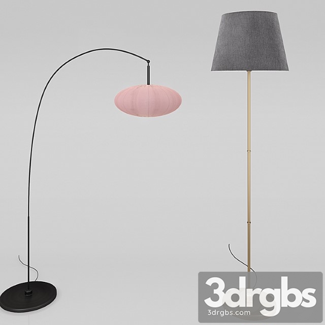 Ikea floor lamps set 1 - thumbnail 1