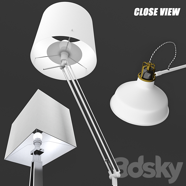 Ikea LampSet 1 3ds Max - thumbnail 3