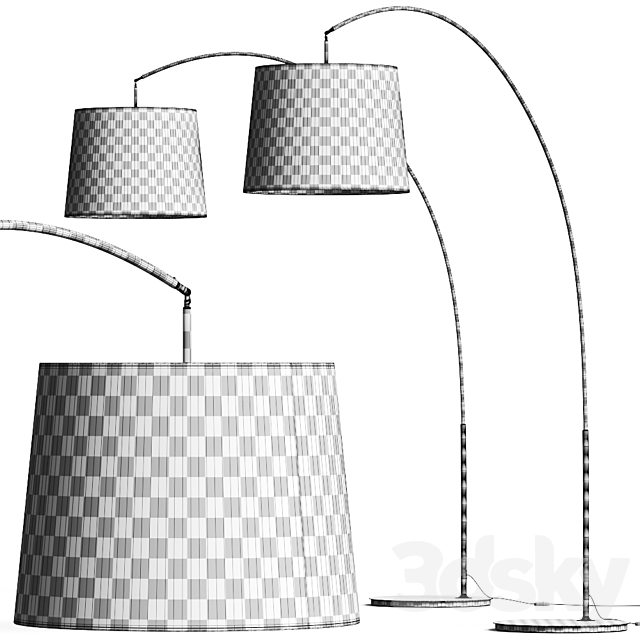 Ikea Skottorp _ Skaftet Floor Lamp Comp. 1 3DSMax File - thumbnail 5