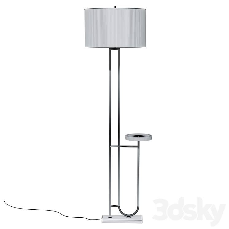 Imogen Floor lamp with tray Lamp with tray floor lamp floor lamp with table 3DS Max Model - thumbnail 2