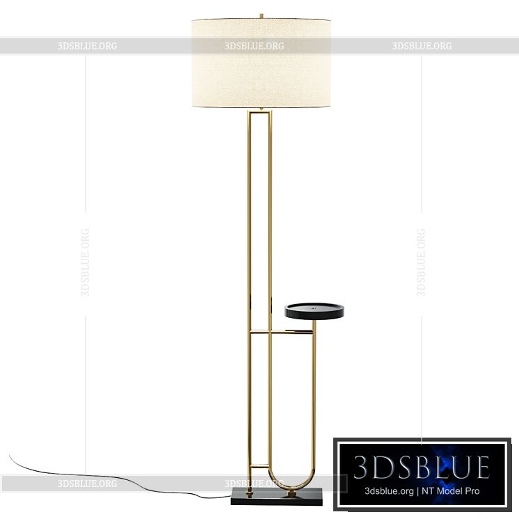 Imogen Floor lamp with tray Lamp with tray floor lamp floor lamp with table 3DS Max - thumbnail 3