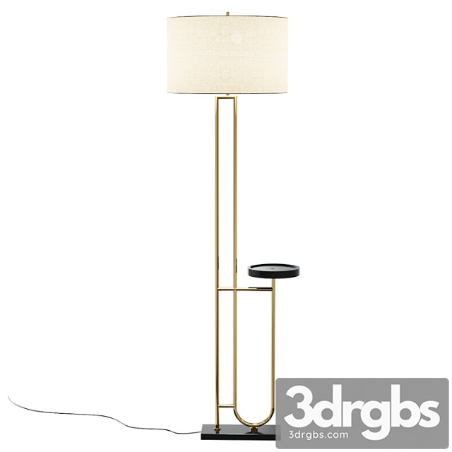 Imogen Floor Lamp With Tray Lamp With Tray Floor Lamp Floor Lamp With Table 3dsmax Download - thumbnail 1