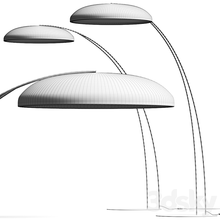 Intra Lighting Dawn F Floor Lamp 3DS Max Model - thumbnail 2