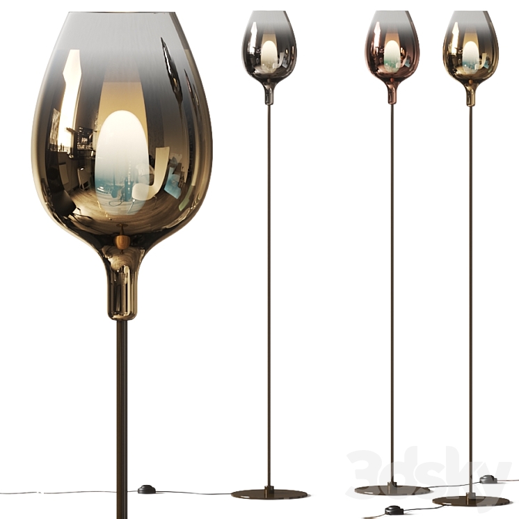 Italamp Rose Floor Lamp 3DS Max - thumbnail 1