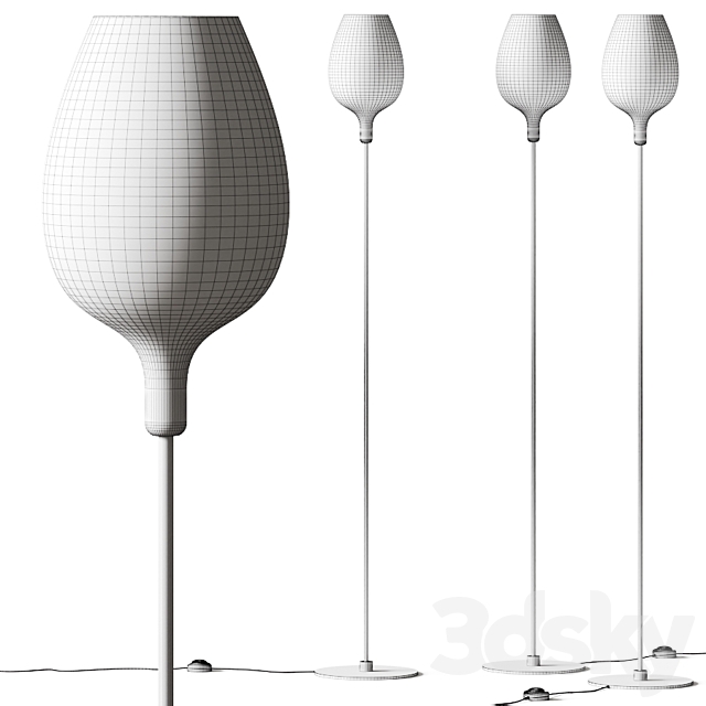 Italamp Rose Floor Lamp 3DSMax File - thumbnail 2