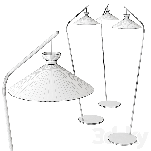 Japan sol de Midj Floor lamp 3DSMax File - thumbnail 2