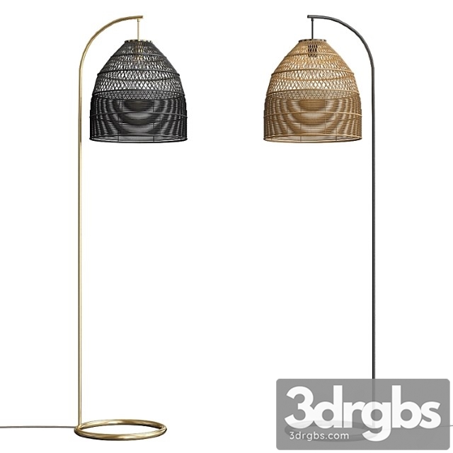 Java arc overreach floor lamp 3dsmax Download - thumbnail 1