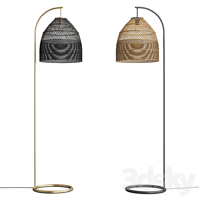 Java Arc Overreach Floor Lamp 3DSMax File - thumbnail 1