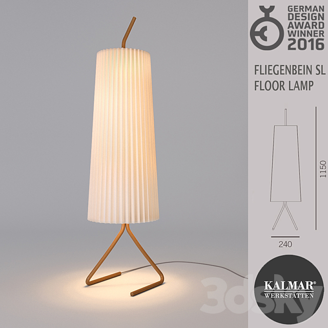 KALMAR FLIEGENBEIN LAMP 3DS Max Model - thumbnail 2