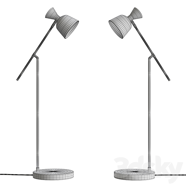 Keeva floor lamp 3DS Max Model - thumbnail 2