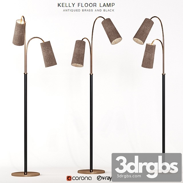 Kelly floor lamp 3dsmax Download - thumbnail 1