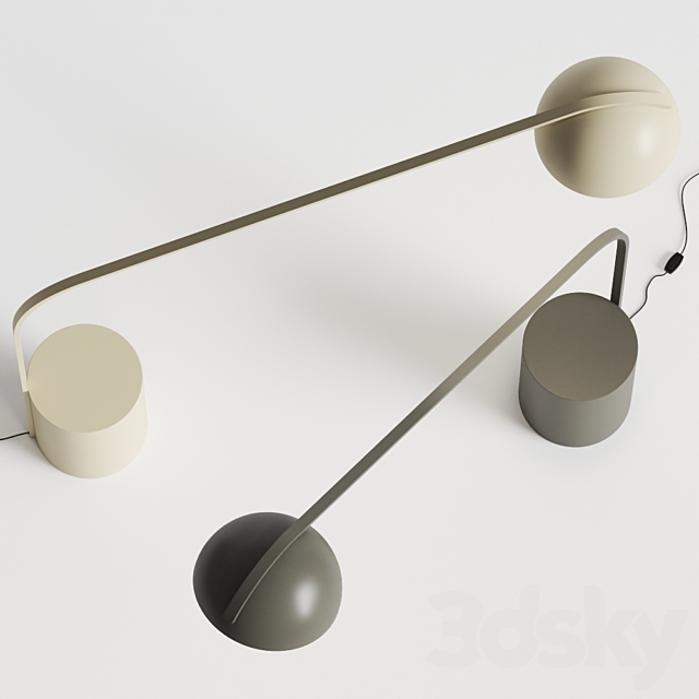 Kettal Half Dome Arc Floor Lamps 3DS Max Model - thumbnail 2