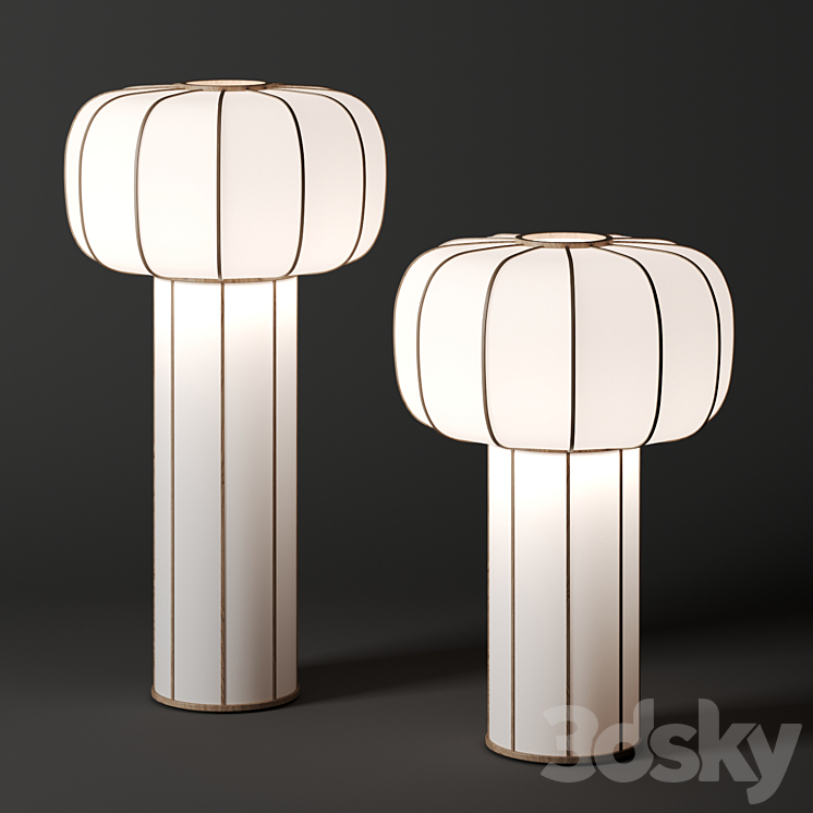 Kiku no Hana floor lamp by Time & Style 3DS Max - thumbnail 1