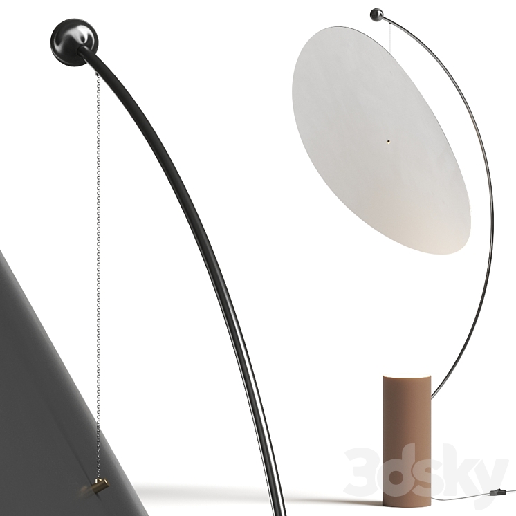 L & G Studio Float Floor Lamp 3DS Max Model - thumbnail 1