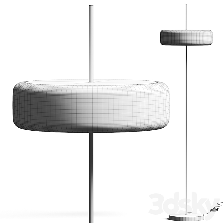 La Forma Francisca Floor Lamp 3DS Max Model - thumbnail 2