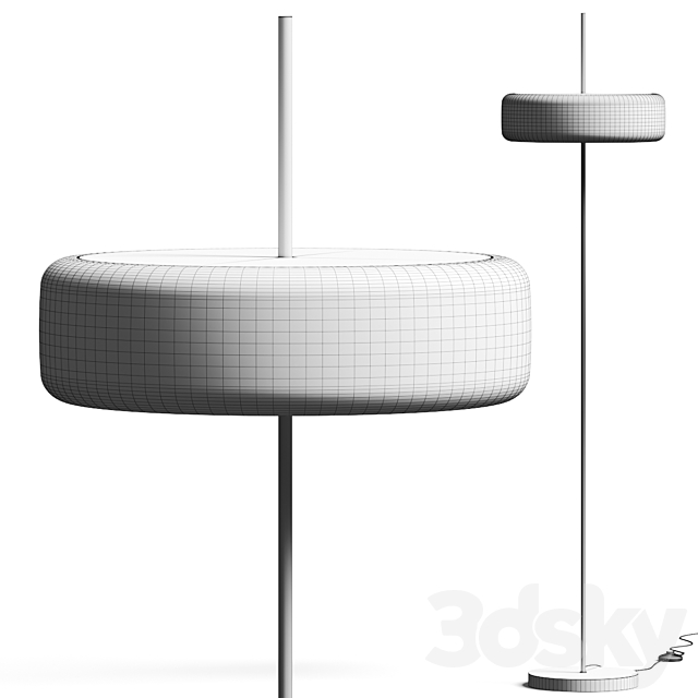 La Forma Francisca Floor Lamp 3DS Max Model - thumbnail 2