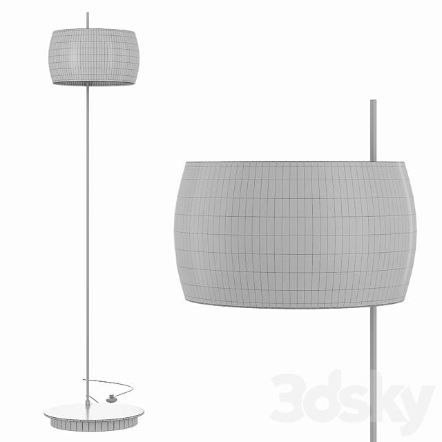 La Redoute Floor lamp Elori 3DS Max Model - thumbnail 2