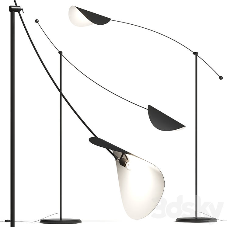 La Redoute Funambule Adjustable Reading Arc Floor Lamp 3DS Max - thumbnail 1