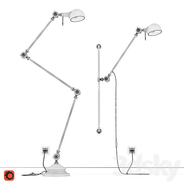 La Redoute KIKAN Lamps 3DS Max Model - thumbnail 3