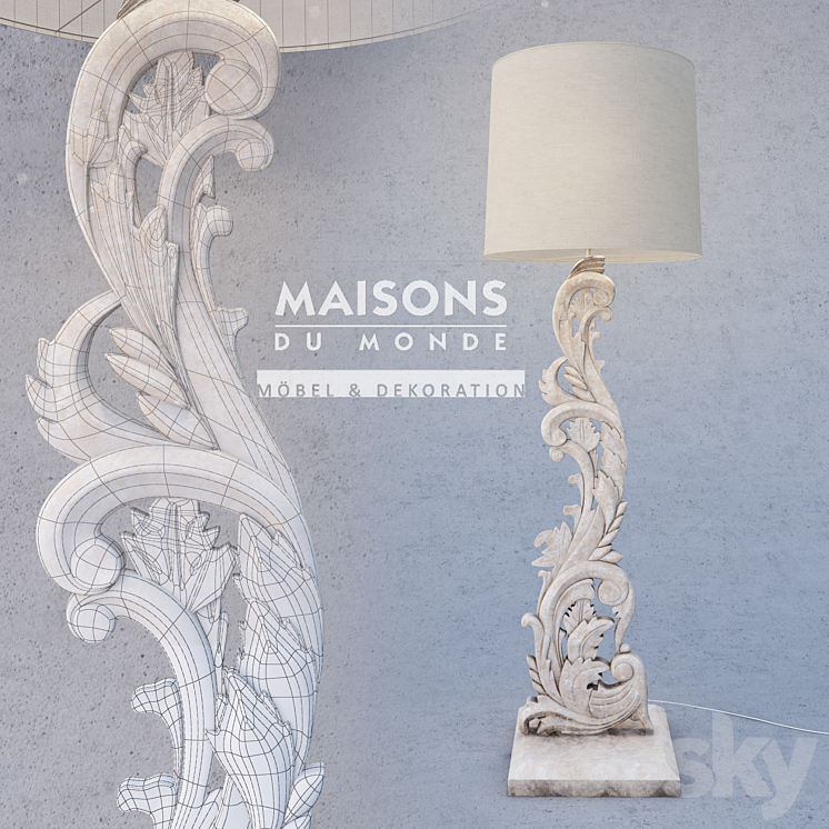 Lamp Lamp sculpture celestine 3DS Max - thumbnail 1