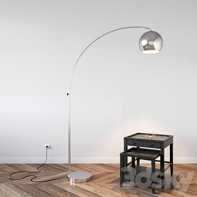 Lamp Lussole and Side Table Bleeker 3DSMax File - thumbnail 1