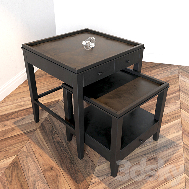 Lamp Lussole and Side Table Bleeker 3DSMax File - thumbnail 3