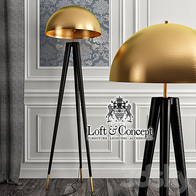 Lamp Matthew Fairbank Fife Tripod Floor Lamp 3DSMax File - thumbnail 1