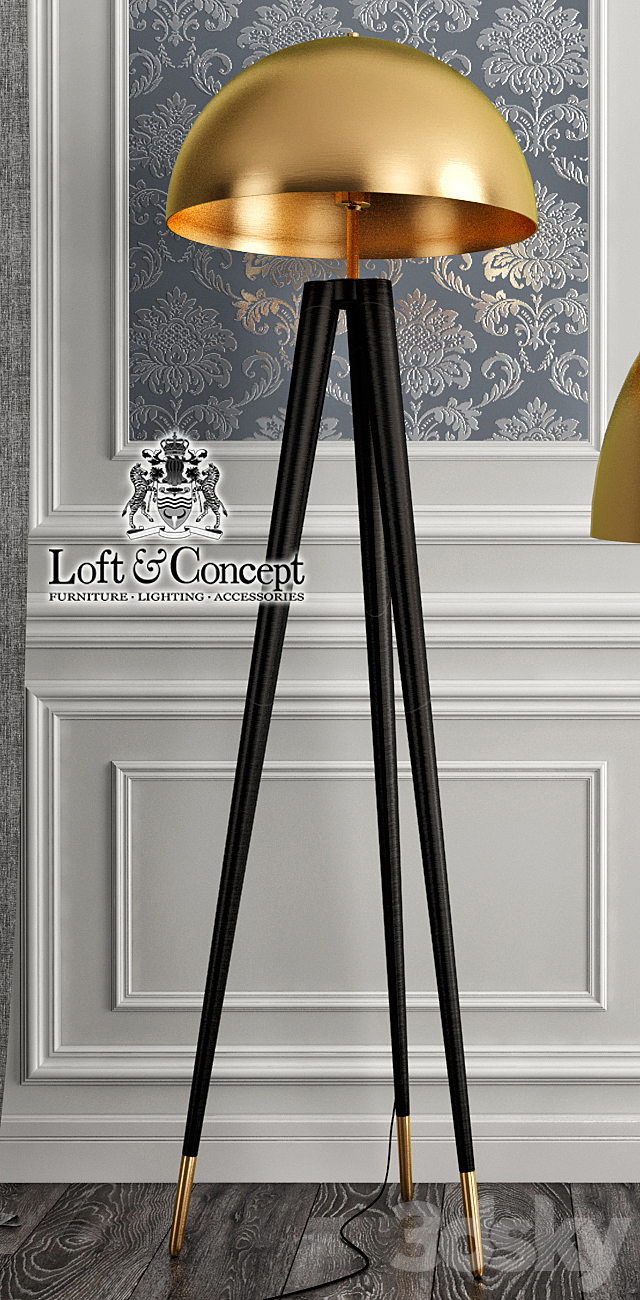 Lamp Matthew Fairbank Fife Tripod Floor Lamp 3DSMax File - thumbnail 2