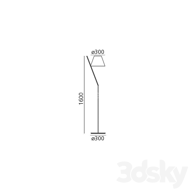 Lampadaire La Petite Floor Lamp 3DSMax File - thumbnail 3