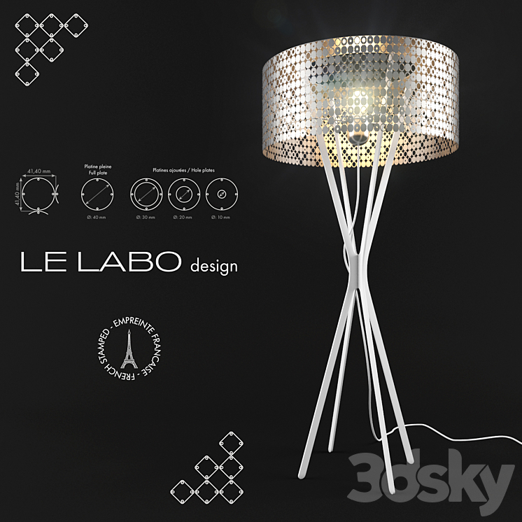 Lampadaire Miss Bubble XXL by Le Labo Design 3DS Max - thumbnail 1