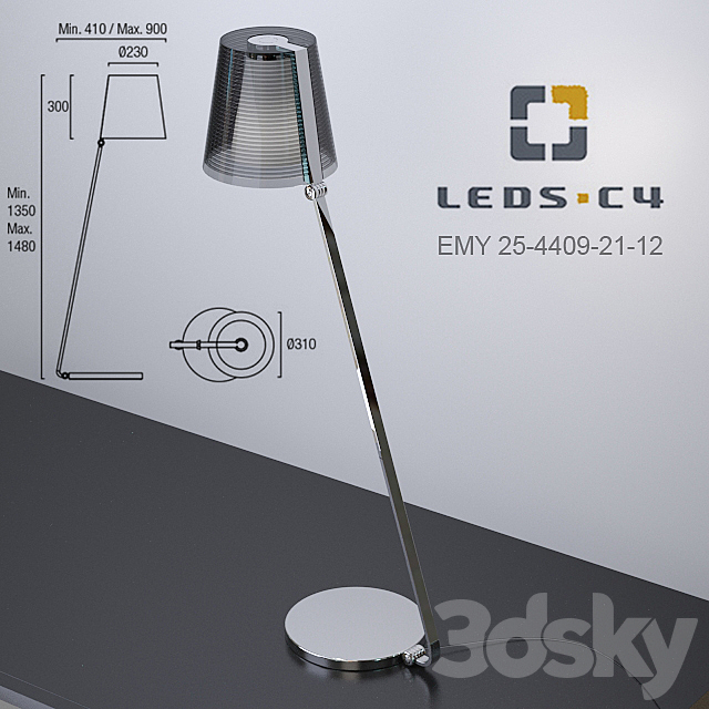 leds-c4 EMY FLOOR LAMP 3DSMax File - thumbnail 2