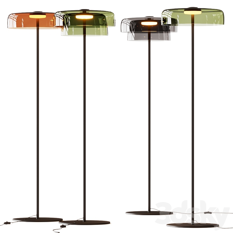 Leds C4 Levels Floor Lamps 3DS Max Model - thumbnail 2