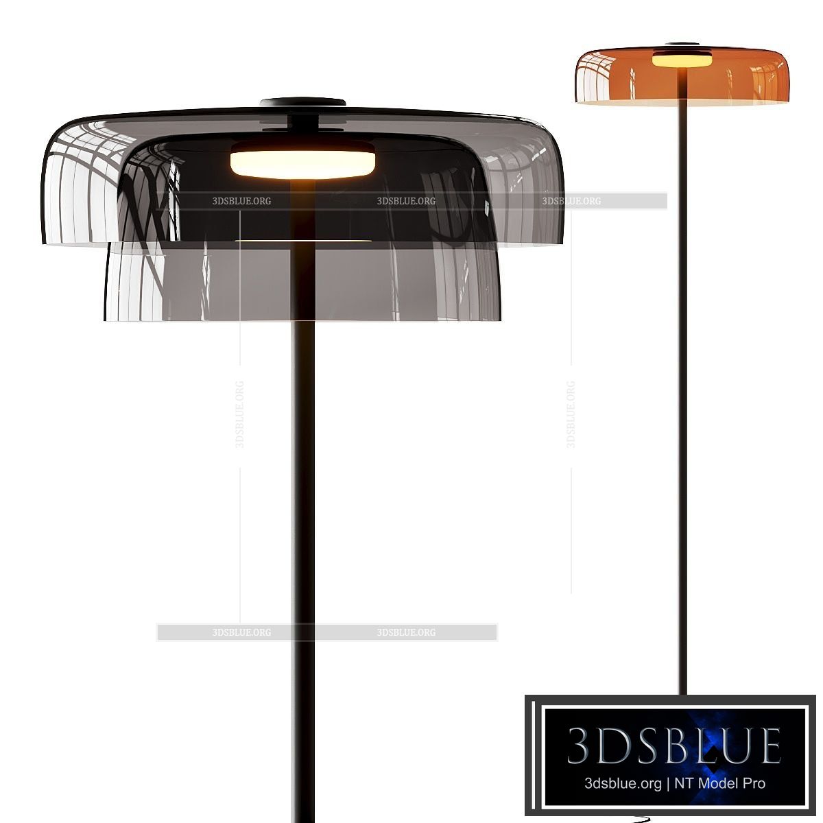 Leds C4 Levels Floor Lamps 3DS Max - thumbnail 3