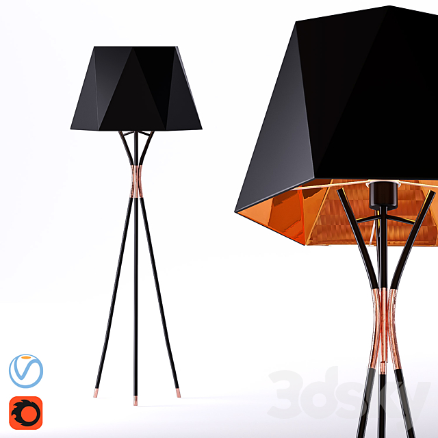 Lightery floor lamp 3ds Max - thumbnail 1