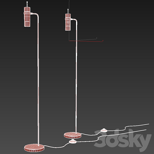 Liseuse laiton et marbre Isaure 3DSMax File - thumbnail 3