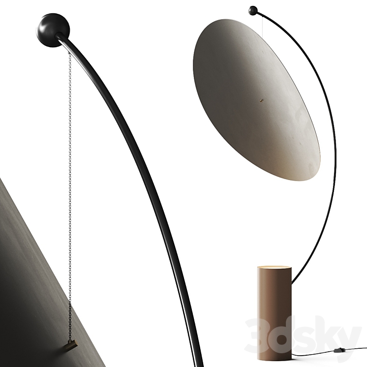 Lodamer Geneva Floor Lamp 3DS Max Model - thumbnail 1