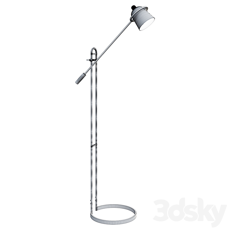 Loop Base Balance Floor Lamp floor lamp 3DS Max Model - thumbnail 2