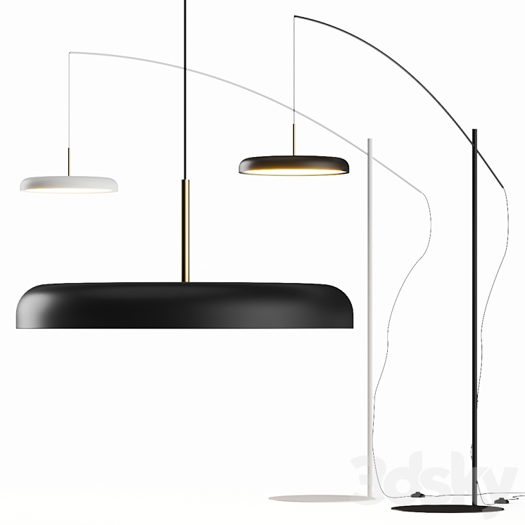 Lumen Center Italia Zero Floor Lamp 3DS Max Model - thumbnail 1