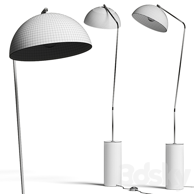 Luminaire Authentik Dome Floor Lamps 3DSMax File - thumbnail 3