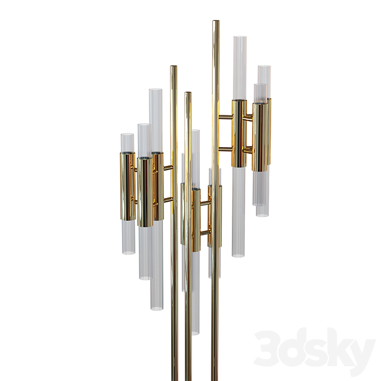 Luxxu WATERFALL floor lamp 3DS Max - thumbnail 2