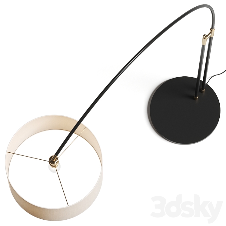 Made Studio Teo Overreach Floor Lamp 3DS Max Model - thumbnail 2