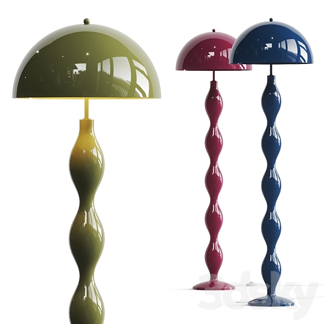 MakeBelieve Drop Floor Lamp 3ds Max - thumbnail 1