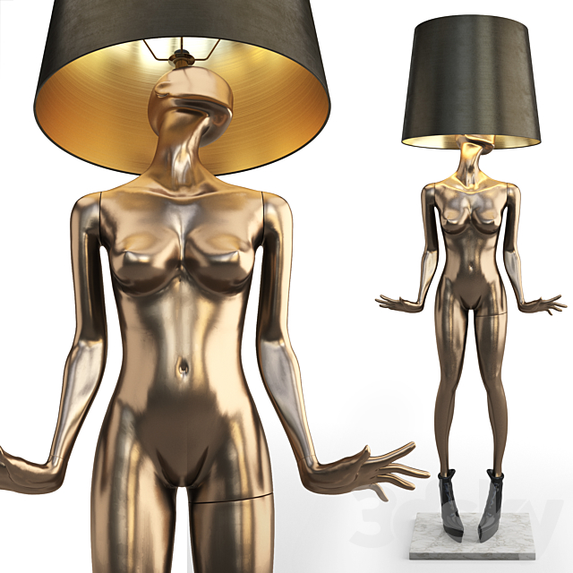 MANNEQUIN FLOOR LAMP FREDERIKA 3DS Max Model - thumbnail 1