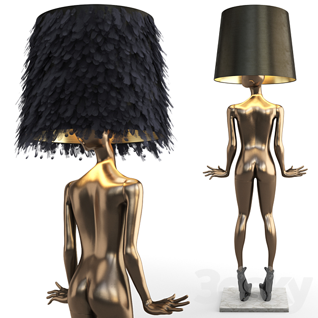 MANNEQUIN FLOOR LAMP FREDERIKA 3DS Max Model - thumbnail 5